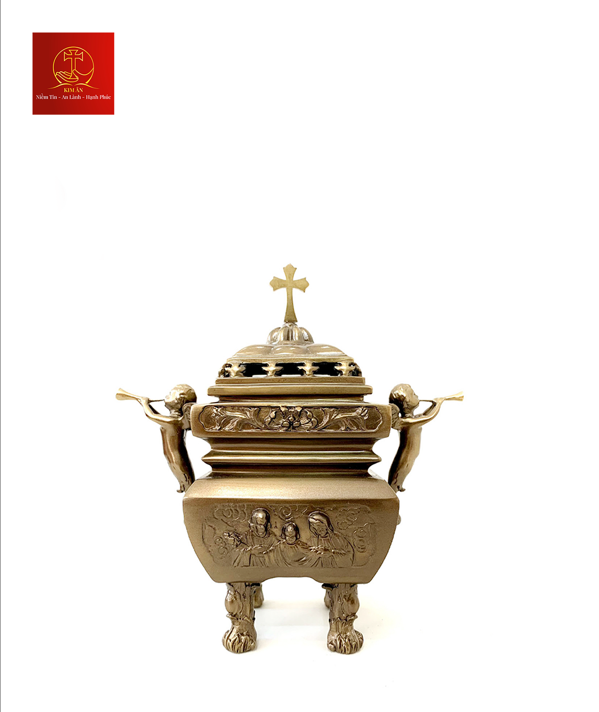 Lư Hương Đồng – Cao 15 cm