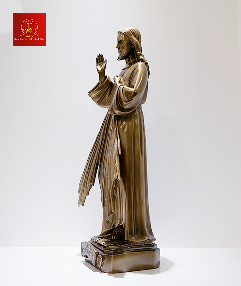 Tượng Lòng Chúa Thương Xót  – Cao 54cm