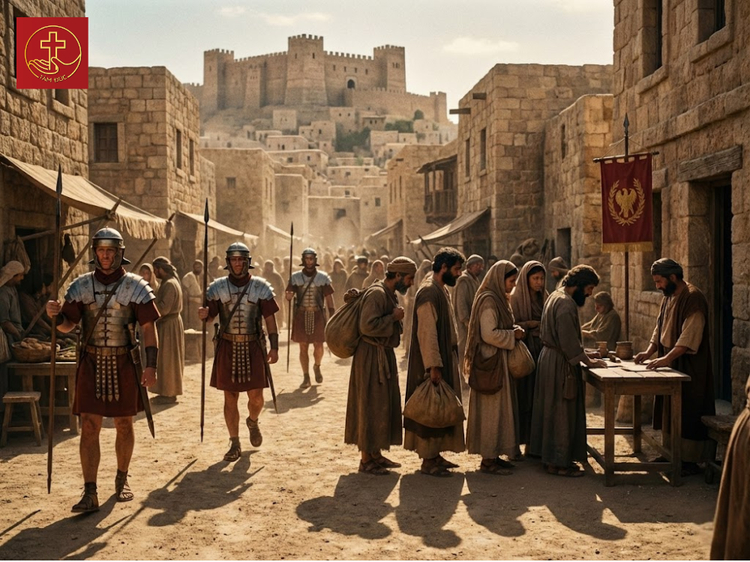 Israel đang chịu sự đô hộ hà khắc của Đế quốc La Mã dưới thời Hoàng đế Augustus và sự cai trị tàn bạo của vua Hêrôđê Cả.