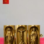 Bàn thờ chúa để bàn mini gấp gọn bằng đồng