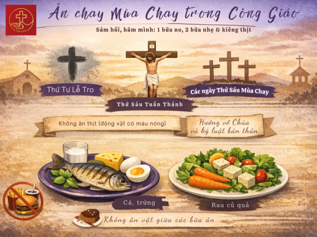 Các món được ăn và không ăn trong Mùa Chay 2026