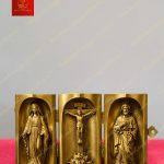 Bàn thờ chúa để bàn mini gấp gọn bằng đồng