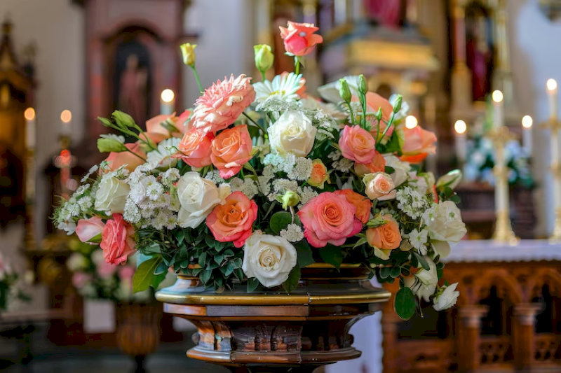 image14 Các bông hoa được sắp xếp khéo léo, tạo thành hình cầu hoặc bán cầu