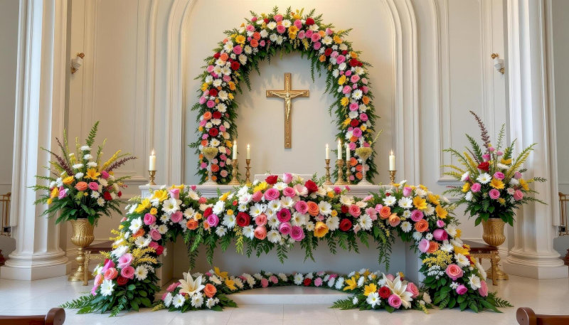 image4 Lẵng hoa dáng vòm thường