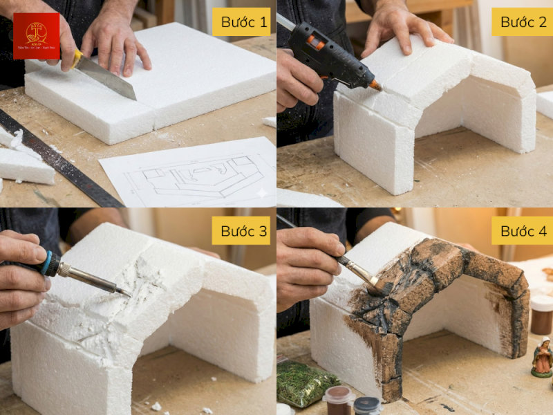 image7-060e82d7-df37-4ba3-bfd7-0982503db268 Cách làm hang đá Noel bằng xốp siêu dễ tại nhà