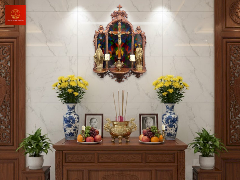 nghi-thuc-le-gia-tien-cong-giao-2-1-ban-tho-02 Bàn thờ Công giáo Filber mẫu lớn được thiết kế độc đáo