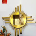 Nhà Tạm Quang Nhật Bằng Đồng Mạ Vàng 24k