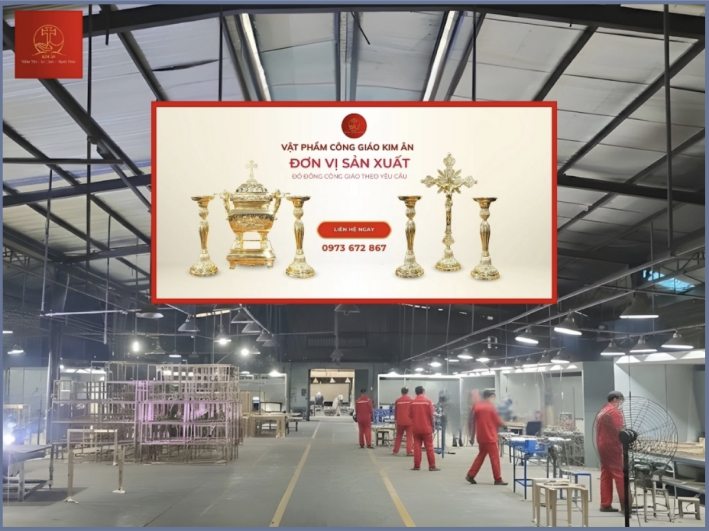 Vật phẩm Công giáo Kim Ân có đội ngũ sản xuất tay nghề cao