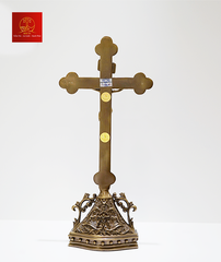 Mẫu Thánh Giá Hoa Đào Đẹp Có Đế Cao 42 cm - Màu Cổ Điển