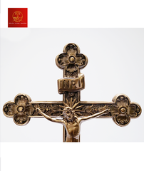 Mẫu Thánh Giá Hoa Đào Đẹp Có Đế Cao 42 cm - Màu Cổ Điển