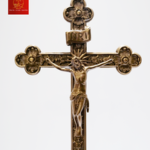 Thánh Giá Hoa Đào Có Đế Cao 60cm - Màu Cổ Điển