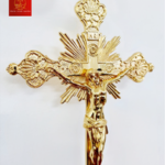 Thánh Giá Đế Tròn Tia Chớp Cao 50cm - Màu Gold