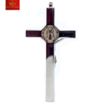 Thánh Giá Có Mề Đay BENEDICT - Không Đế (mini) - Màu Silver