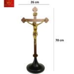 Thánh Giá Hoa Đào Bằng Inox (Có Đế)