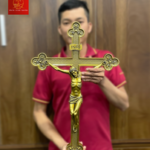 Thánh Giá Hoa Đào Cao 60 cm Bằng Nhôm