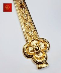 Thánh Giá Hoa Đào Không Đế - Màu Gold