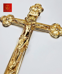 Thánh Giá Hoa Đào Không Đế - Màu Gold