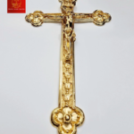 Thánh Giá Hoa Đào Không Đế - Màu Gold