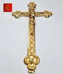 Thánh Giá Hoa Đào Không Đế - Màu Gold
