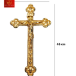 Thánh Giá Hoa Đào Không Đế - Màu Gold