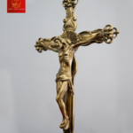 Cây Thánh Giá Hoa Hồng Đẹp Cao 32cm - Màu Cổ Điển