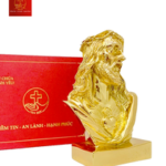 Tượng Thánh Tâm Cao 13cm - Màu Gold