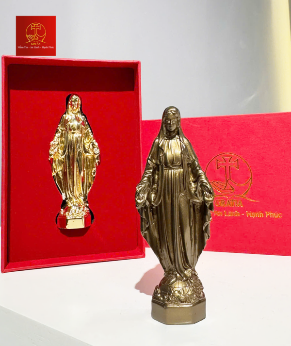 Tượng Mẹ Ban Ơn Bằng Đồng - Cao 10cm