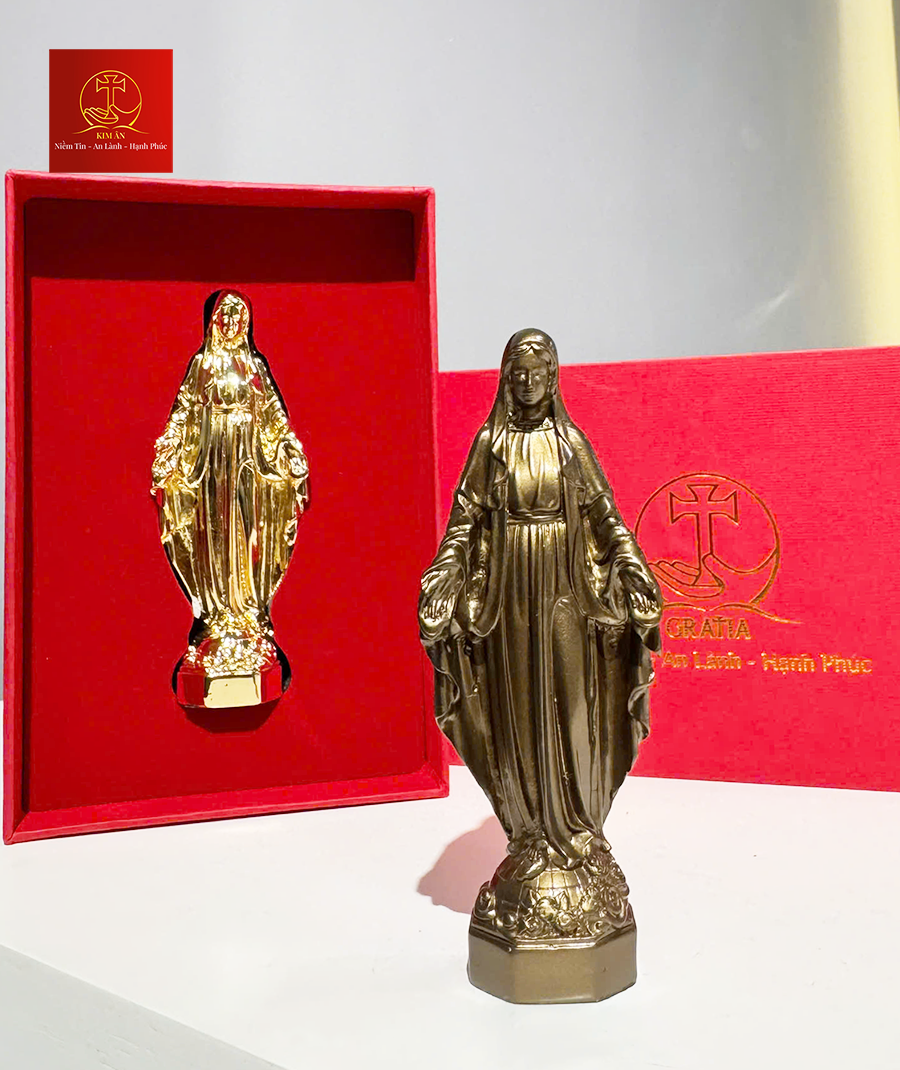 Tượng Mẹ Ban Ơn Bằng Đồng – Cao 10cm