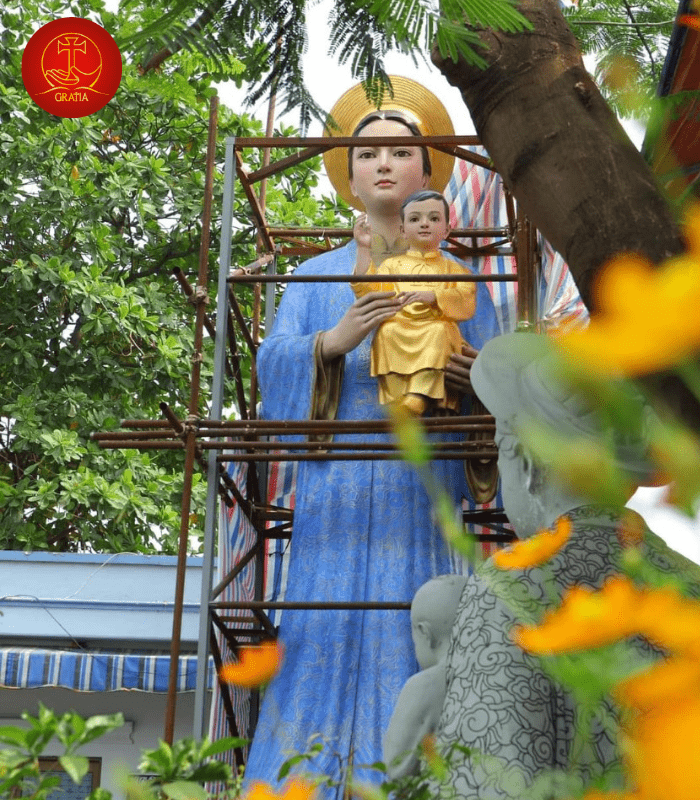 tuong-me-la-vang-cao-7-met-tai-thanh-dia-la-vang-5 Tượng Mẹ La Vang cao 7 mét tại Thánh địa La Vang