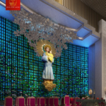 Tượng Mẹ La Vang bằng inox cao 7 mét