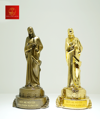 Mẹ Núi Cúi Bằng Đồng - Mạ Vàng Gold