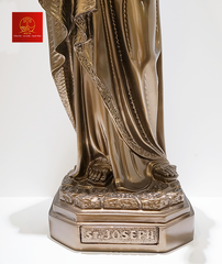 TƯỢNG THÁNH GIUSE BẰNG ĐỒNG - CAO 70 CM