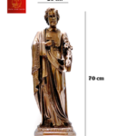 TƯỢNG THÁNH GIUSE BẰNG ĐỒNG - CAO 70 CM
