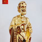 TƯỢNG THÁNH GIUSE BẰNG ĐỒNG MẠ VÀNG - CAO 40 CM