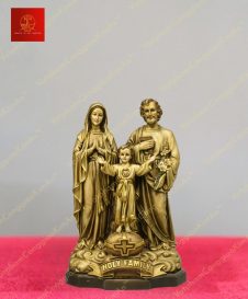 Bộ tượng gia đình Thánh gia để bàn bằng đồng