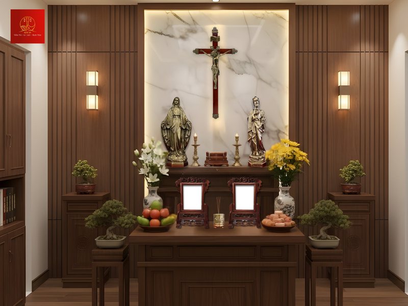 Bàn thờ Công giáo TP.HCM mẫu đẹp từ Kim Ân
