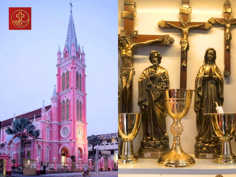 Bàn thờ Công giáo TP. Hồ Chí Minh tại nhà thờ Tân Đinh
