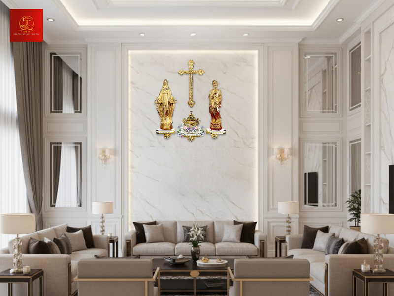 Bàn thờ gia tiên đẹp chỉ cần một bát hương