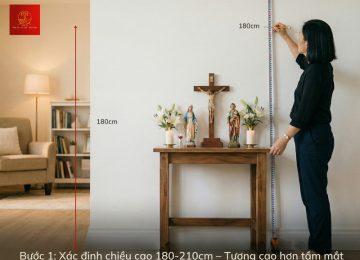 Lắp bàn thờ Công giáo treo tường