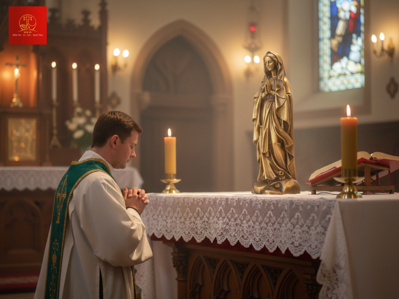 Gia chủ nhờ Linh mục làm phép giúp duy trì sự thánh thiêng