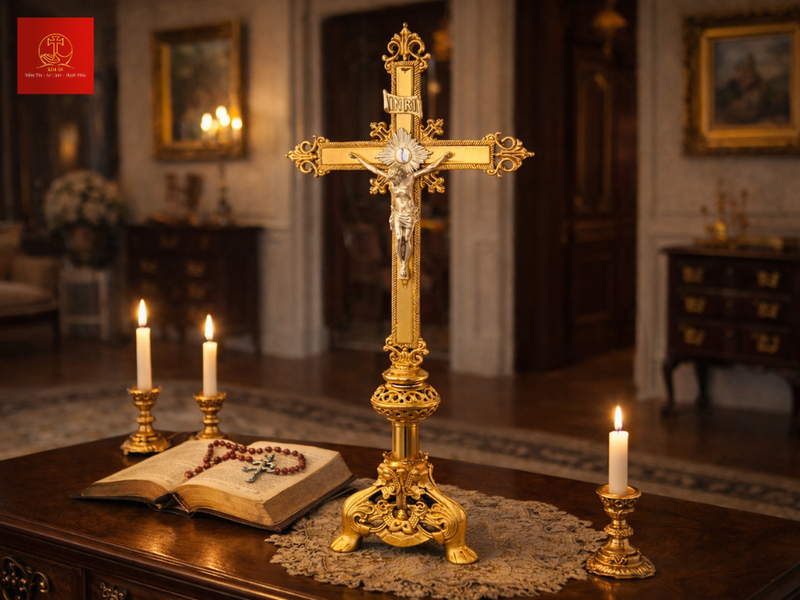 Mẫu Thánh giá mạ Gold tỏa sáng rạng rỡ