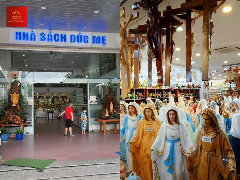 Nhà sách Đức Mẹ HCM bán bàn thờ Công giáo