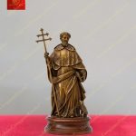 Tượng Thánh Đa Minh kèm đế bằng đồng nguyên chất cao 70cm