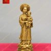 Tượng đức mẹ La Vang mặc Nhật Bình 60cm bằng đồng