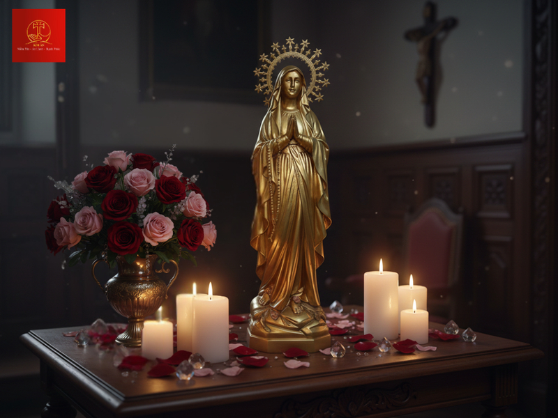 Tượng kích thước 30 - 60cm phù hợp không gian 20 - 40m²