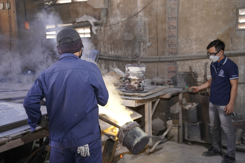 Tượng Kim Ân dùng đồng cao cấp bền chắc chống chịu va đập