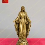Tượng mẹ Fatima ban ơn bằng Đồng cao 35cm