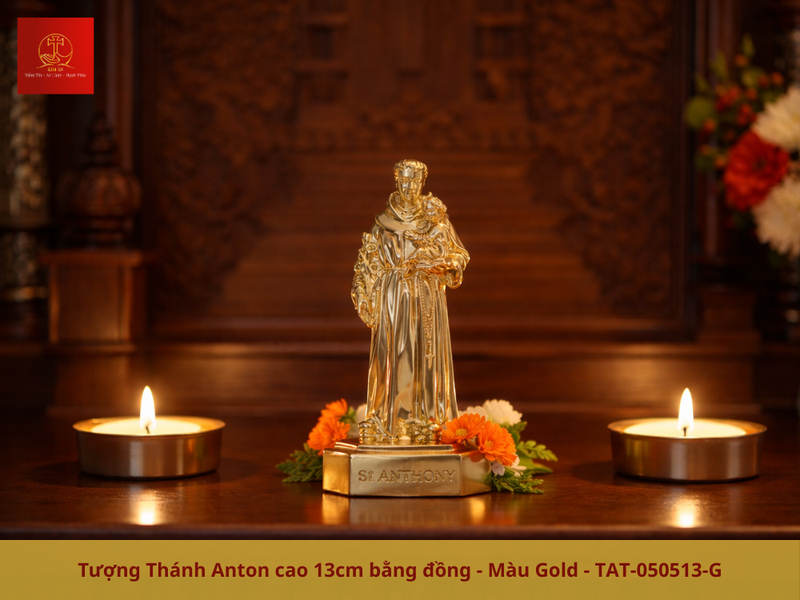 Tượng Thánh Anton cao 13cm