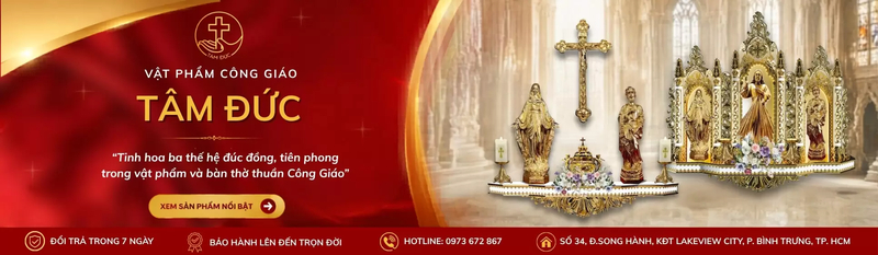 Vật phẩm Công giáo Tâm Đức - Địa chỉ mua chân nến uy tín