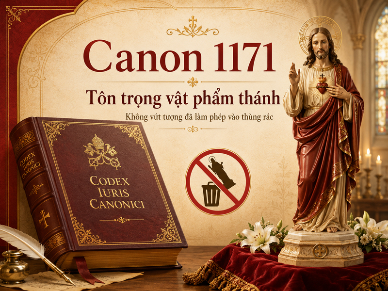 Vứt tượng đã làm phép vào thùng rác là hành vi thiếu tôn trọng và không phù hợp với Đức tin Công giáo